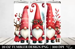 Charming Christmas Gnomes Clipart 20 Oz Tumbler Product Image 2