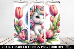 Baby Unicorn Tulip | 20 oz Tumbler Product Image 2