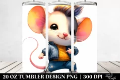 Cute Baby Mouse Dancing | 20 oz Tumbler Product Image 2