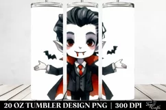 Funny Vampire Haloween Clipart 20 Oz Tumbler Product Image 2