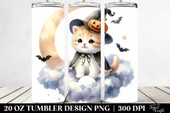 Cute Kitten in Halloween Costume PNG Product Image 2