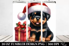 Expressive Rottweiler in Winter Attire PNG Product Image 2