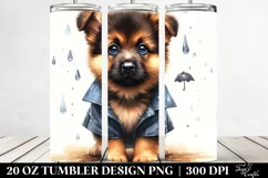 Expressive Baby German Shepherd | 20 oz Tumbler Product Image 2