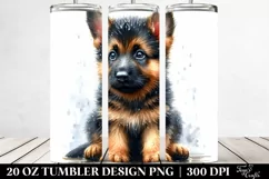 Expressive Baby German Shepherd | 20 oz Tumbler Product Image 2