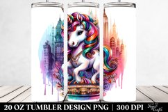 Colorful Baby Unicorn Harlem Ballroom 20 oz Tumbler Design Product Image 2
