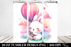 20 Oz Tumbler Sublimation | Vibrant Cute Pink-ish Smiling Product Image 2