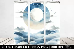 Simple Moon Washed Watercolor Tumbler Product Image 2