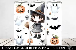 Funny Witch Haloween Clipart 20 Oz Tumbler Product Image 2