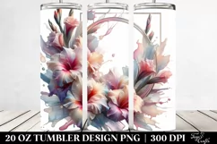 Abstract Pastel Gladiolus | 20 oz Tumbler Product Image 2