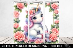 Baby Unicorn Camellia | 20 oz Tumbler Product Image 2