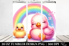 Smiling Cute Baby Duck Moon | 20 Oz Tumbler Product Image 2