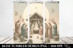 Vintage Nativity Scene in Pastel Colors Product Image 2