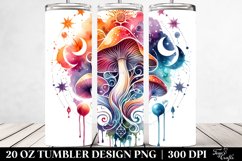 Vibrant Celestial Mushroom 20 Oz Tumbler Product Image 2