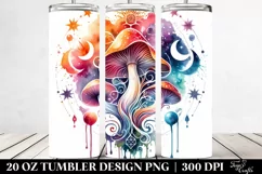 Vibrant Celestial Mushroom 20 Oz Tumbler Product Image 2