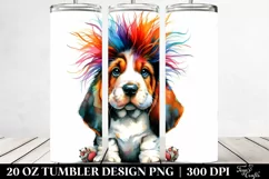 Expressive Baby Basset Hound | 20 oz Tumbler Product Image 2