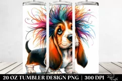 Expressive Baby Basset Hound | 20 oz Tumbler Product Image 2