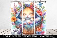 Vibrant Cute Baby Rabbit Cuddling | 20 Oz Tumbler Product Image 2