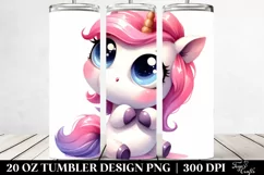 Funny Unicorn Drawing | 20 oz Tumbler Product Image 2