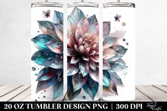 Dahlia Flowers Tumbler Product Image 2