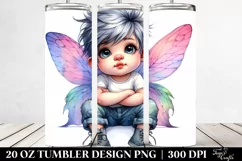 Vibrant Baby Fairy Sit 20 Oz Tumbler Product Image 2
