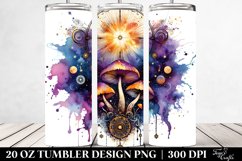 Watercolor Magical Celestial Mushroom Clipart Product Image 2