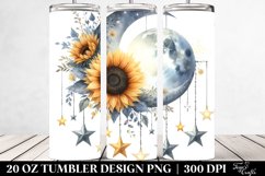 Moon with Stars,20 oz Tumbler Product Image 2
