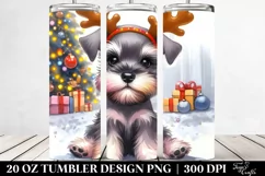 Watercolor Miniature Schnauzer, Transparent PNG Product Image 2