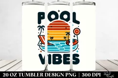 Retro Summer Pool Vibes | 20 oz Tumbler Product Image 2