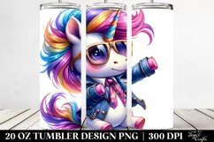 Cute Vibrant Unicorn | 20 oz Tumbler Product Image 2