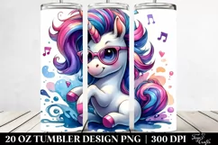 Cute Vibrant Unicorn | 20 oz Tumbler Product Image 2