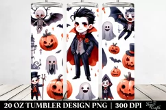 Simple Funny Halloween Clipart 20 Oz Tumbler Product Image 2