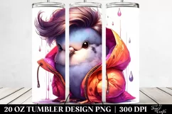 Baby Dove with Raincoat, Transparent PNG Product Image 2