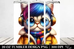 Vibrant Baby Cat Play 20 Oz Tumbler Product Image 2