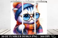 Vibrant Baby Cat Play 20 Oz Tumbler Product Image 2