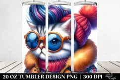 Vibrant Baby Cat Play 20 Oz Tumbler Product Image 2