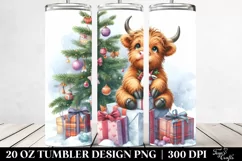 Cute Baby Highland Cow Clipart Product Image 2