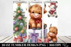 Cute Baby Highland Cow Clipart Product Image 2