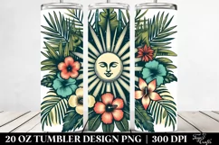 Vintage Tropical Sun | 20 oz Tumbler Product Image 2