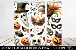 Simple Funny Halloween Clipart 20 Oz Tumbler Product Image 2