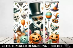 Simple Funny Halloween Clipart 20 Oz Tumbler Product Image 2