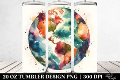 Colorful Vintage Planet Watercolor | 20 Oz Tumbler Product Image 2