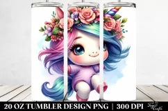 Jumping Baby Unicorn, Transparent PNG Product Image 2