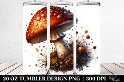 Glossy Mushroom Watercolor | 20 oz Tumbler Product Image 2