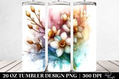 Wooden Narcissus Clipart, Transparent 20 Oz Tumbler Product Image 2