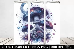 Glossy Mystical Mushroom Celestial | 20 oz Tumbler Product Image 2