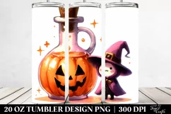 Simple Funny Halloween Clipart 20 Oz Tumbler Product Image 2