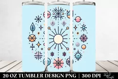 Colorful Crown Design, Transparent 20 Oz Tumbler Product Image 2