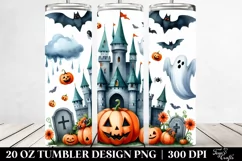 Funny Castle Halloween Clipart 20 Oz Tumbler Product Image 2