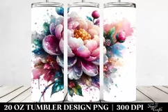 Peonies Tumbler | 20 oz Tumbler Product Image 2