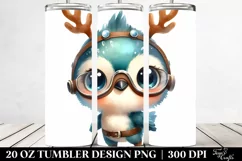 Expressive Baby Hummingbird Winter PNG Product Image 2
